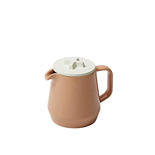 ideaco ティーポット 450ml ブラウン / サンドホワイト 450teapot