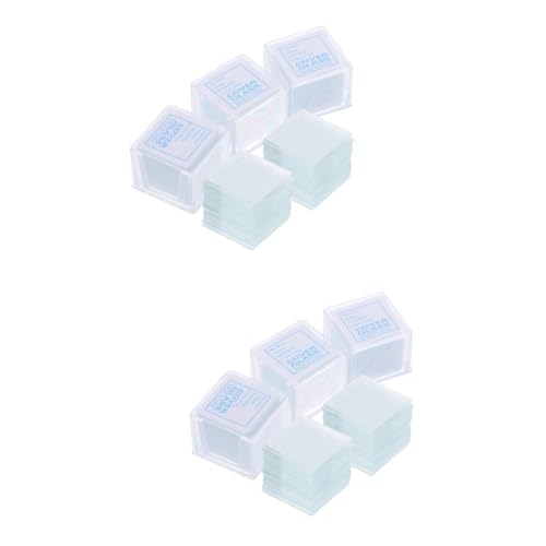 CIYODO 1000 Pcs Glass Slide Microscope Slides Clear Glass Slips Covers Microscope Slide Kits Bioexperiment Slides Microscope Slides Glass Microscope Slides Covers Square Glasses