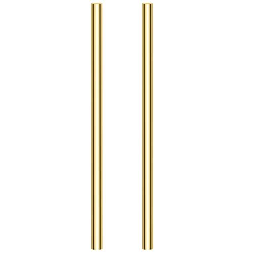 2 Pieces 9mm Brass Round Rods, Sutemribor Brass Solid Round Rod Lathe Bar Stock, 9mm in Diameter, 305mm in Length