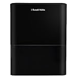 Russell Hobbs Dehumidifier 10 Litre/Day for Damp/Mould & Moisture in Home, Kitchen, Bedroom, Office, Caravan, Laundry Drying, 30m2 Room, Smart Timer, Black RHDH1001B
