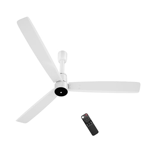 Image of atomberg Razon 1200mm BLDC Ceiling Fan with Remote | World's Smallest Motor Powered by BMC | Advance Air+ Technology | BEE 5 star Rated | Low Noise | Sleek Design | 3 Year Warranty (GLOSS WHITE)