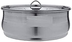 Shiv Home World Stainless Steel Dish and Curry Pot-800ml Capacity -Set of 1
