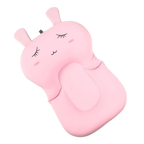 iplusmile Almohadilla Antideslizante para Baño de Niña Recién Nacido Cojín Suave con Soporte Ergonómico para Bañera Color Rosa Princesa Seguro y Cómodo para Cuidado Infantil