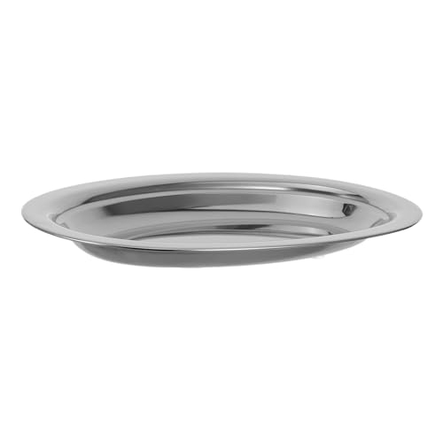 Ipetboom 304�X�e�����X�X�`�[�����ȉ~�`�������v���[�g ���p�I�ȃz�[���X�i�b�N�f�B�b�V�� �ϔM�݌v ���X�g���� �ƒ�p�t�[�h�X�`�[�}�[�v���[�g 28cm�T�C�Y