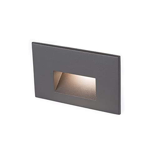 WAC Landscape Lighting, LED 12V Horizontal Indoor or Outdoor Step and Wall Light 3000K Warm Built-in LED in Bronze