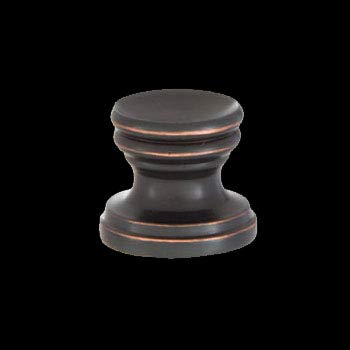 Image of B&P Lamp Cup Shaped Design, Base Only Finial, Oiled Bronze Finish