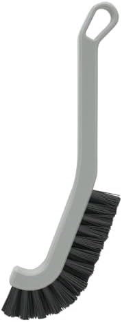 Wise BK-003 Bathroom Cleaning Brush, Magnetic Mini Brush for Bath, Black, Includes Hook Hole, L-Shaped, Convenient, Magnet, Easy to Dry, Cleaning, Simple, Space Saving, Drain image 5