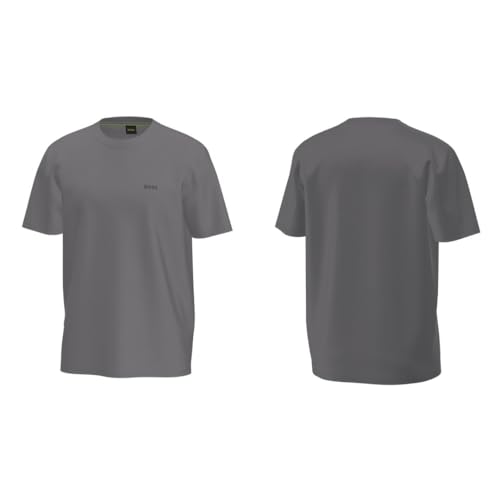 T-shirt Boss homme gris clair XL, haut de mode masculine été comme hiver