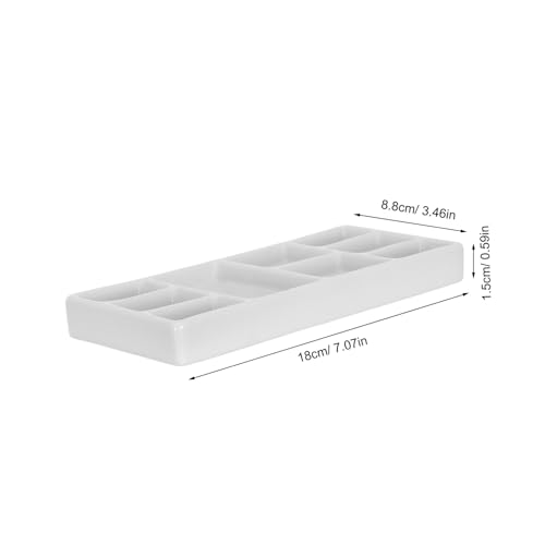 Paleta para mezclar pigmentos de cerámica rectangular premium PRETYZOOM 2