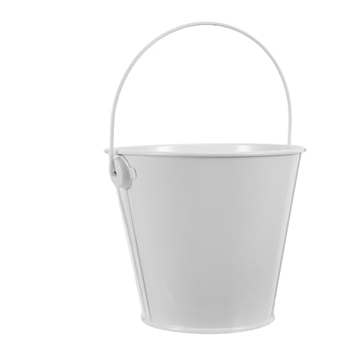 AKOOSY Secchio per Grasso Metallico con Manico Resistente, Contenitore Raccogli Olio da Cucina e Barbecue Nero 8x10,5x12 Cm, Secchio Raccogli Grasso Stabile per Grigliate all’Aperto e Uso