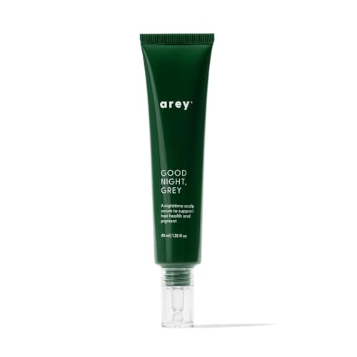 Arey Good Night Grey Overnight Scalp Serum | Supports Color Production Improves Hair Density & Reduces Scalp Stress | Lightweight Oil-Free Night Treatment | 40ml