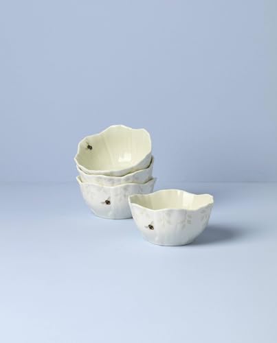 Lenox 897162 Butterfly Meadow Floral Dessert Bowls, Green, Set of 4