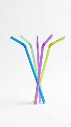 Image of Flexible Straw, Bendable Design for Easy Drinking Pack of 80