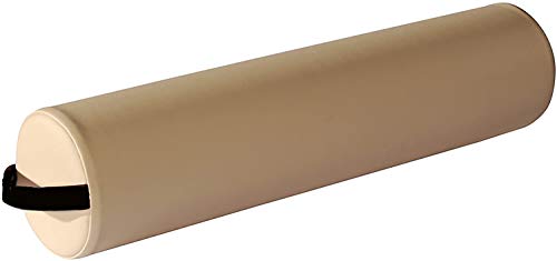 Therapist's Choice® Full Round Massage Table Bolster Pillow Cushion 6” R x 26” L (Beige (Creme))