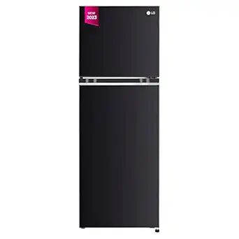 LG 246 L 3 Star Smart Inverter Frost-Free Double Door Refrigerator (GL-S262SESX, Ebony Sheen, Convertible)