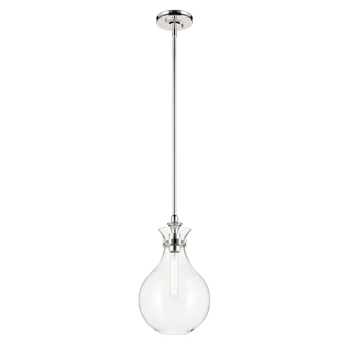 Kichler Laria Pendant Light, Clear Glass, Polished Nickel by Kichler - Used condition - US$183.67