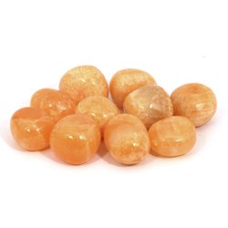 Orange Calcite Tumble Stone (20-25mm) - Single Stone