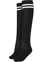 Urban Classics TB770 Damen Matt Fein Kniestrümpfe Ladies College Socks, Gr. 37/38 (Herstellergröße: 36-39), Mehrfarbig (blk/wht 50) (Packung mit 2)