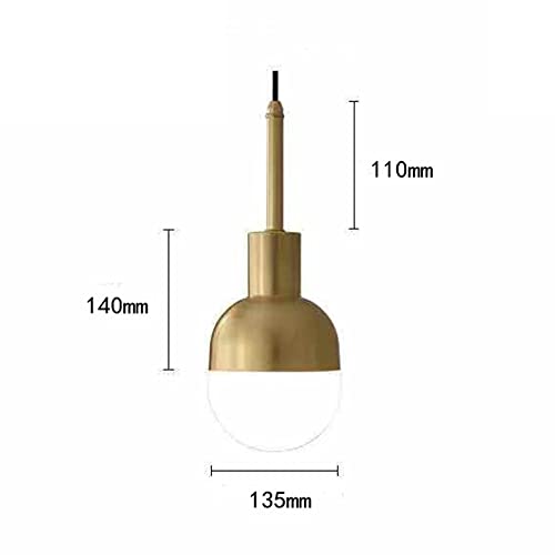 Droplight en or unique E27 réglable pour éclairer un îlot central