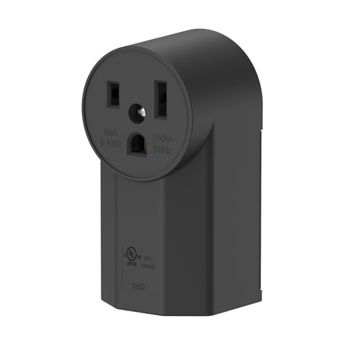 ThunderWay NEMA 6-50R Receptacle 50A 250V UL Listed Black