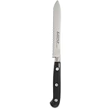 Serrated Utility Knife - MATTSTONE HILL 4.7" Kitchen Knife, German Stainless Steel Vegetable Knife,