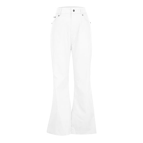 Flare Pants Men Solid Corduroy Casual Straight Leg Long Pants Trendy Lightweight Loungewear Trousers with Pockets4