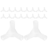 SHINEOFI Conector en T para Carpa de Exterior, 25 Piezas, Plástico Blanco de 8 Mm de Diámetro Interior, Accesorios para Toldo y Postes, Adaptadores para Acampar y Repuestos para