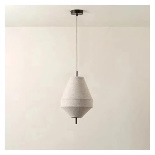 Lustre retro lanterne haut de gamme en tissu à niveaux pour grand salon