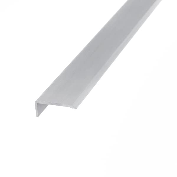 eXtreme Self Adhesive Stair Nosing Strip | 3ft Corner Guard Edge Protector for Laminate, Tile, Metal, and Wood Stairs | Sturdy, Attractive, and Non-Slip Staircase Threshold Strip - Brushed Aluminium