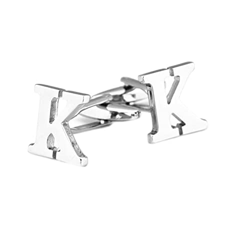 Gemelos Daesar Copper para Hombre Letra K Plata miniatura 1