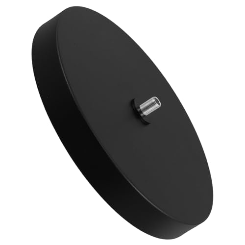 TOYZFRIENDY Contrappeso Base Lampada da Terra in Ferro Supporto Zavorrato Rotondo per Lampada da Tavolo senza Paralume Peso Stabile per Montaggio Fai da Te e Uso Domestico Resistente al