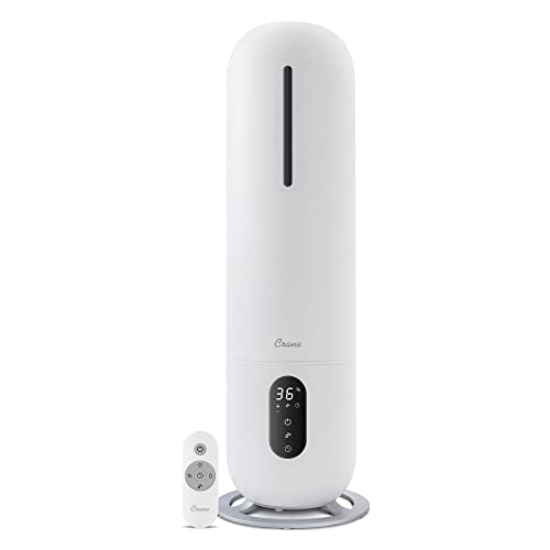 Image of Crane Ultrasonic Cool Mist Tower Humidifier, 2 Gallon,White,EE-6917