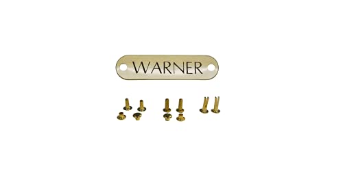 Warner Engraved Deluxe Brass Identification Id Tag Plate #TOP2
