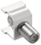 Lutron Claro F-Style Cable Jack, CON-1C-WH, White