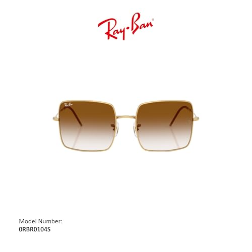 Image of Ray-Ban Sunglasses for Women - 0RBR0104S Square Reversed | Ray-Ban Sunglasses - Non-Polarized Lenses, Metal Frame Designer Sunglasses Womens