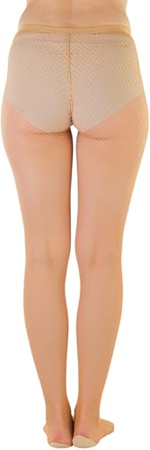 Image of ToBeInStyle Women's Sexy Vibrant Fine Classic Fishnet Full Footed Pantyhose