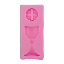 BEIDUOYANG Good Luck Athletes For Cross Silicone Mold For Cross Cake Fondant Mold Cake Decoration Gifts For Molds, Pink