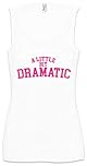 Urban Backwoods A Little Bit Dramatic Women Tank Top Gym Shirt White Size S