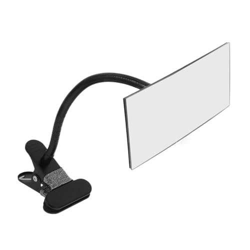 Miroir de sécurité pour bureau Operitacx ajustable noir avec bras flexible