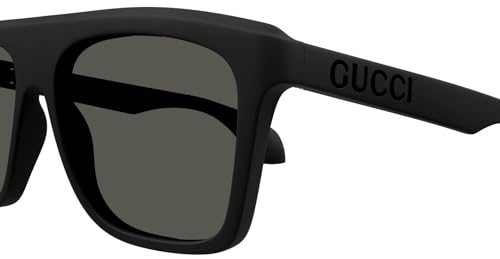 Gucci GG1570S 001 Black/Grey Square Men's Sunglasses3