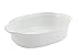 Bon Chef 5055 Aluminum Oval Casserole, 4 Quart Capacity, 14-1/2" Length x 9-1/2" Width x 3-1/4" Height, Sandstone White