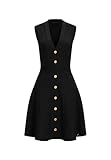 scollo a V GUESS Abito corto Nero L