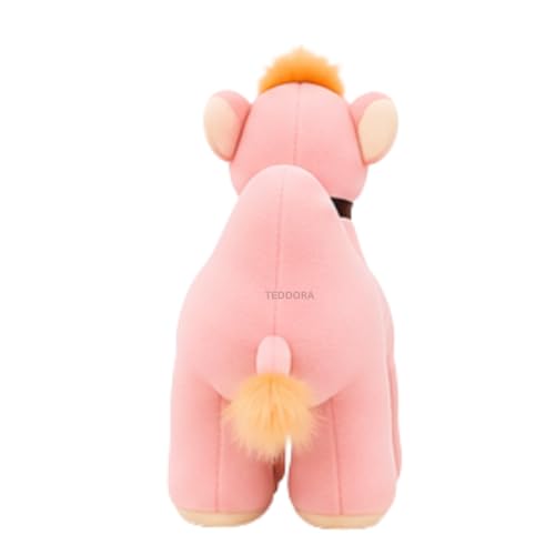 Image of Camel Soft Toy for Girls Boys Kids, Pink, Animal Stuffed Baby Teddy Gift Birthday, 23 cm