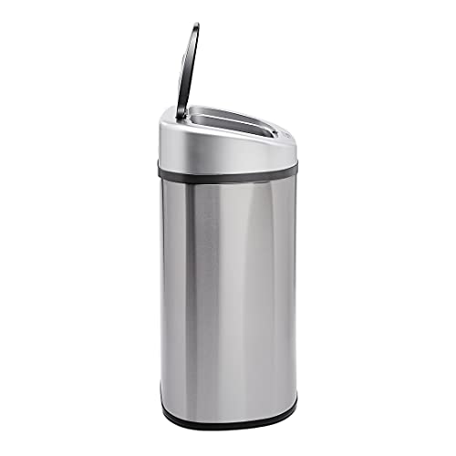 Caneca de basura automática acero inoxidable 80 L miniatura 3