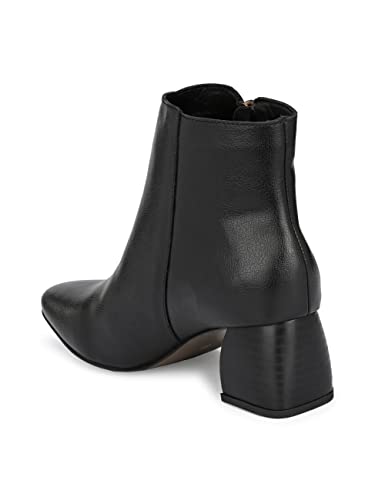 Image of EL PASO Leather Formal High Heel Chelsea Boots for Women