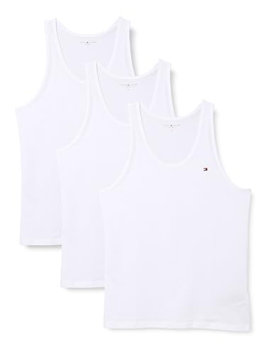 Tommy Hilfiger Herren 3P Tank Top UM0UM03867 Tank Top, Weiß (White/White/White), S 1
