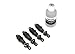 Traxxas 7061X 1/16 GTR Hard-Anodized Aluminum Shocks (PTFE-coated bodies and TiN shafts) (set of 4)