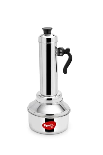 Pigeon Stainless Steel Puttu Maker/Puttu Kudam with steamer plate, Steel rod, Toxin Free, High Grade Stainless Steel