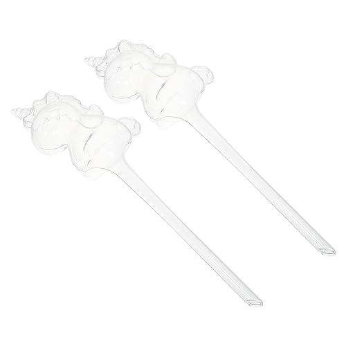SUPVOX 2Pcs Unicorn Soaker Automatic Watering Devices for Indoor Plants Transparent Color Plant Watering Tools Effortless Plant Care with Automatic Trickle Irrigation System