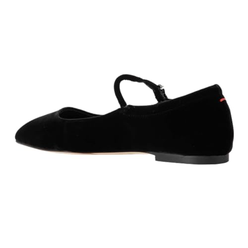 miss left Women's Adorable Closed Square Toe Mary Jane Flats Adjustable Strap Buckle Ballet Flat Comfort Dance Ballroom Shoes Size 4-16 US2